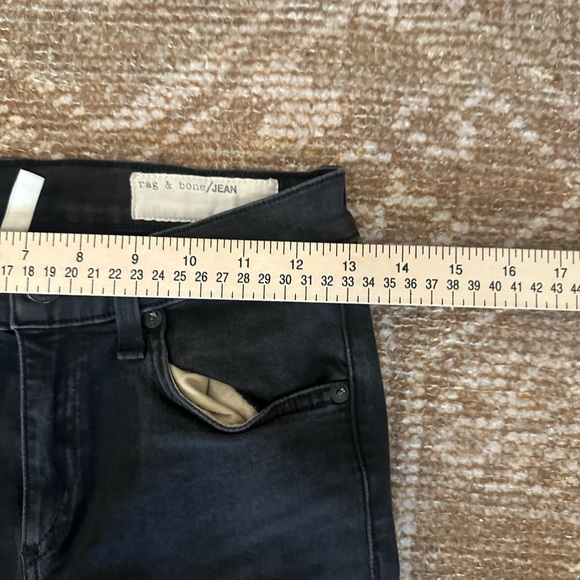 rag & bone Faded Black Flare Jeans - Picture 6 of 7